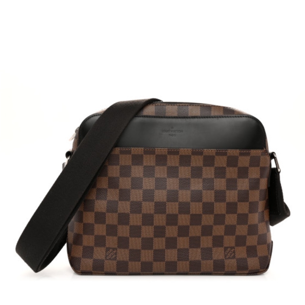 ❤️AUTH. LOUIS VUITTON 
Damier Ebene Jake PM Messenger❤️